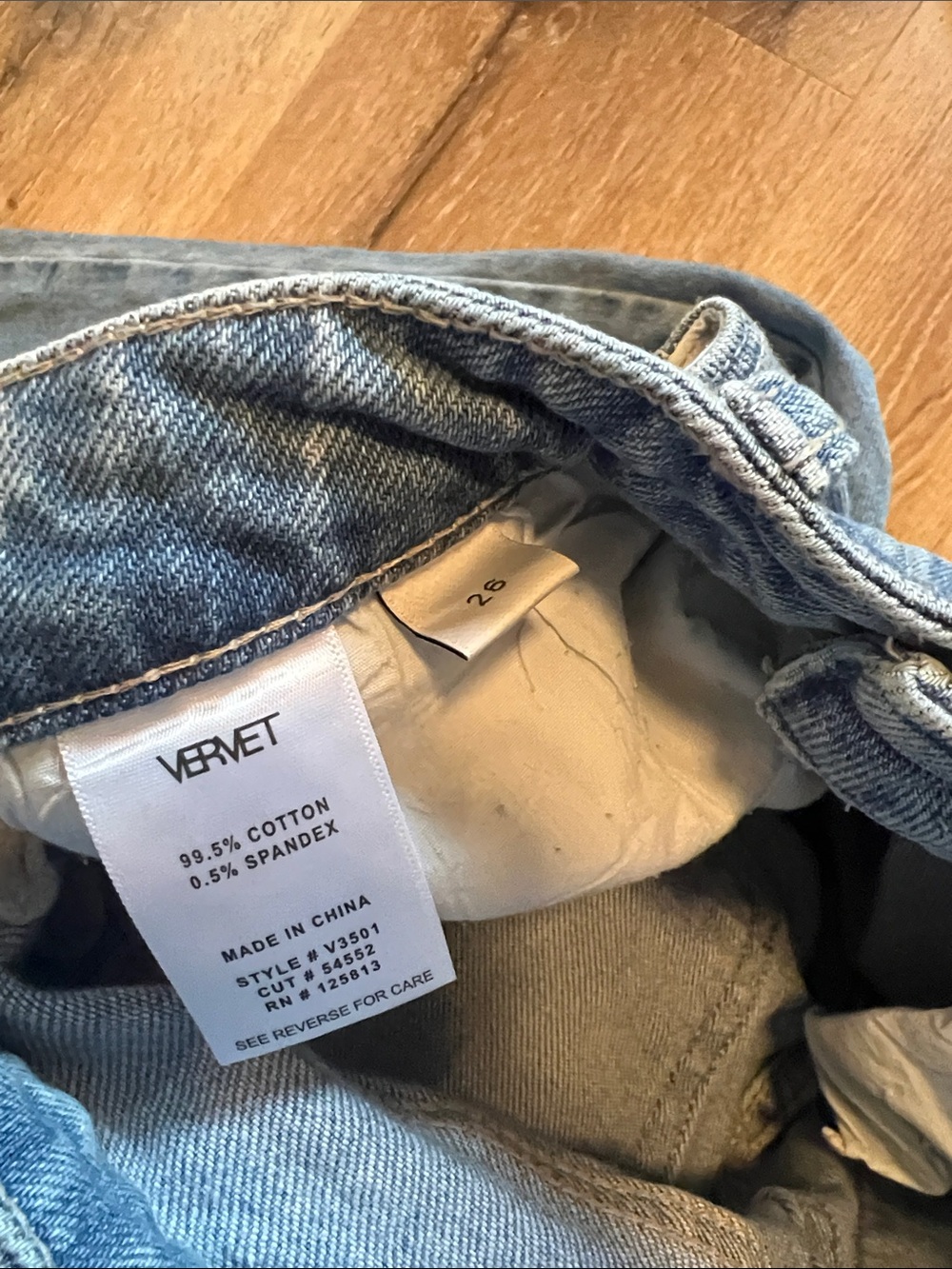 Vervet Women’s Light Blue High-Rise Jeans 26 - Picture 7 of 10